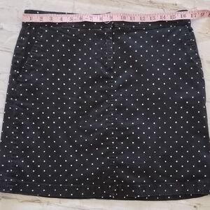 Black Polka Dot Women's Skirt